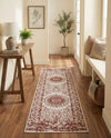 Patio Heritage Collection Area Rug -  Lafayette (Rust Red) Runner Rust Red  lifestyle 56
