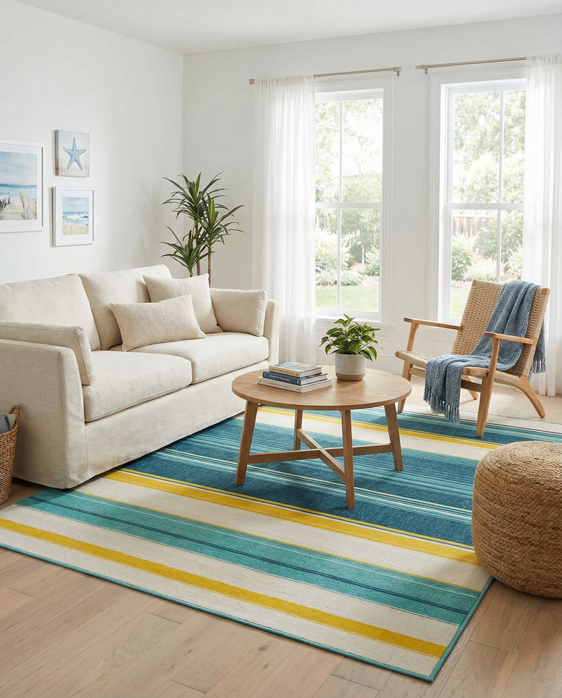 Terrace Fringe Collection Area Rug -  Veranda Rectangle Multi  lifestyle 12