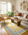 Caribbean Breeze Collection Area Rug -  Andros Rectangle Yellow  lifestyle 25