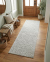 Garden Lattice Charm Collection Area Rug - Arbor (Grey) Runner Grey  lifestyle 47