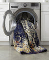 Venetian Tapestry Collection Area Rug - Murano Rectangle Navy Blue  lifestyle 29