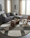 Autumn Meadow Collection Area Rug -  Sycamoreside (Gray) Round Gray  lifestyle 54