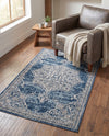 Mykonos Manor Collection Area Rug -  Tinos (Blue) Rectangle Blue  lifestyle 29