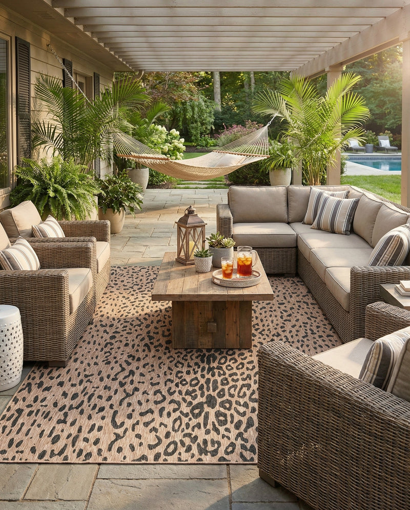 Savannah Escape Collection Area Rug - Serengeti Rectangle Natural  lifestyle 25