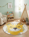 Wonder Tykes Collection Area Rug -  Rainbow Round Ivory  lifestyle 40
