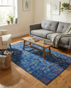 Meadow Breeze Collection Area Rug -  Sunbeam Rectangle Blue  lifestyle 17