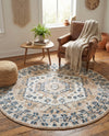 Cambridge Classics Collection Area Rug -  Pembroke (Beige) Round Beige  lifestyle 58