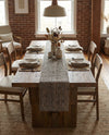 Woven Seaside Jute Collection Area Rug - Savannah (Gray) Table Runner Gray  lifestyle 47
