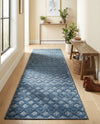 Garden Lattice Charm Collection Area Rug -  Pergola (Navy Blue) Runner Navy Blue  lifestyle 40