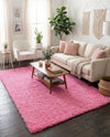 Plush Oasis Collection Area Rug - Serenity (Taffy Pink) Rectangle Taffy Pink  lifestyle 10