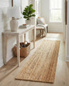 Woven Seaside Elegance Collection Area Rug - Coastline Runner Natural  lifestyle 42