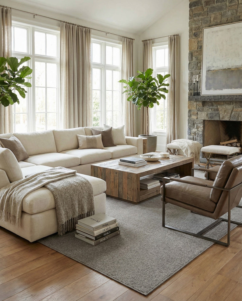 Seaside Serenity Collection Area Rug - Marina Rectangle Light Gray  lifestyle 11