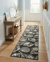 Seaside Haven Rugs Collection Area Rug -  Lighthouse (Black and White) Runner Black and White  lifestyle 31