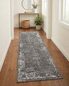 Riviera Elegance Collection Area Rug - Antibes (Dark Gray) Runner Dark Gray  lifestyle 57