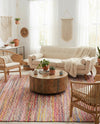 Zigzag Marina Collection Area Rug - HarborStripes Rectangle Multi  lifestyle 38