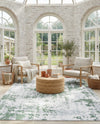 Cathedral Elegance Collection Area Rug -  Basilica Rectangle Green  lifestyle 32