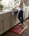 Cozy Mat Collection Area Rug -  Arcadia Rectangle Burgundy Red  lifestyle 18