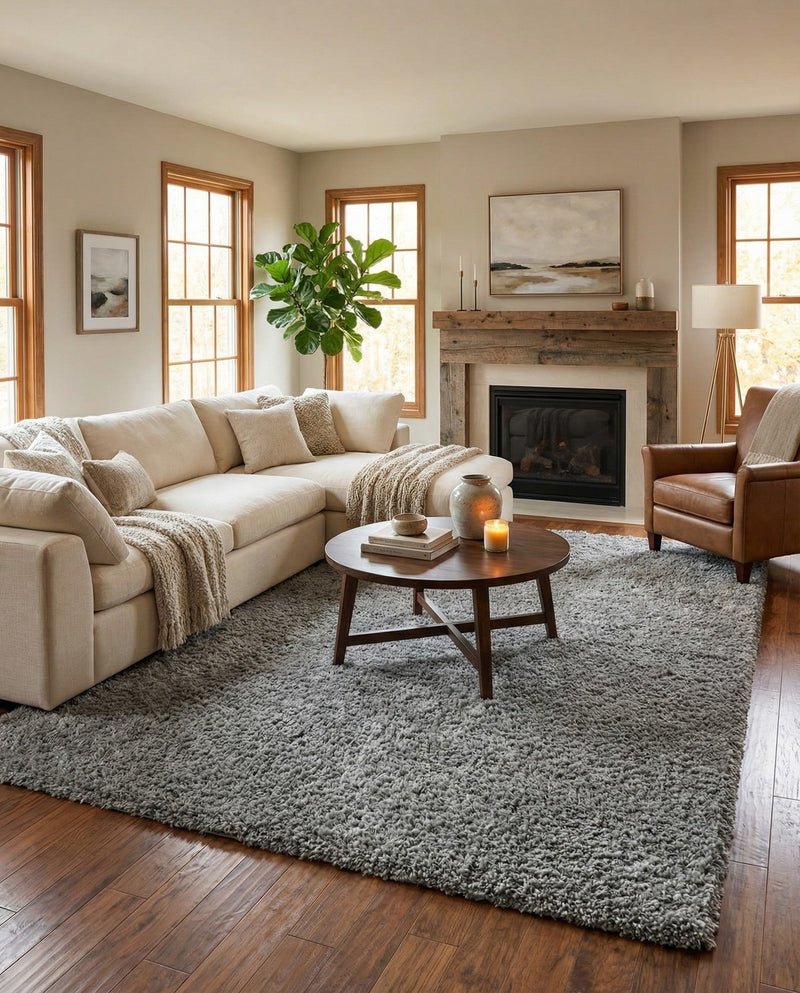 Alpine Plush Collection Area Rug -  Cortina (Sterling) Rectangle Sterling  lifestyle 3