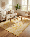 Tribal Terrace Treasures Collection Area Rug -  Incan Isle (Yellow) Rectangle Yellow  lifestyle 13