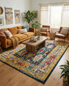 Brighton Terrace Collection Area Rug -  Portslade Rectangle Navy Blue  lifestyle 12