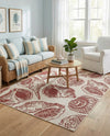 Seaside Haven Rugs Collection Area Rug -  Lighthouse (Ivory Rust Red) Rectangle Ivory Rust Red  lifestyle 14