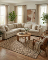 Sahara Sands Collection Area Rug -  Buto Rectangle Brown  lifestyle 24