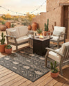 Mesa Oasis Rugs Collection Area Rug - Sundown Rectangle Black  lifestyle 38