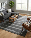 Urban Terrace Collection Area Rug -  Brooklyn Rectangle Black and White  lifestyle 53