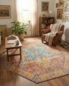 Heritage Elegance Collection Area Rug -  Windsor (Rust Red) Octagon Rust Red  lifestyle 68