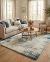 Cozy Haven Shag Collection Area Rug -  Tranquility (Sage Green) Rectangle Sage Green  lifestyle 6