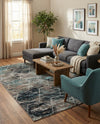 Trellis Mosaic Collection Area Rug - Arborville (Blue Multi) Rectangle Blue Multi  lifestyle 3