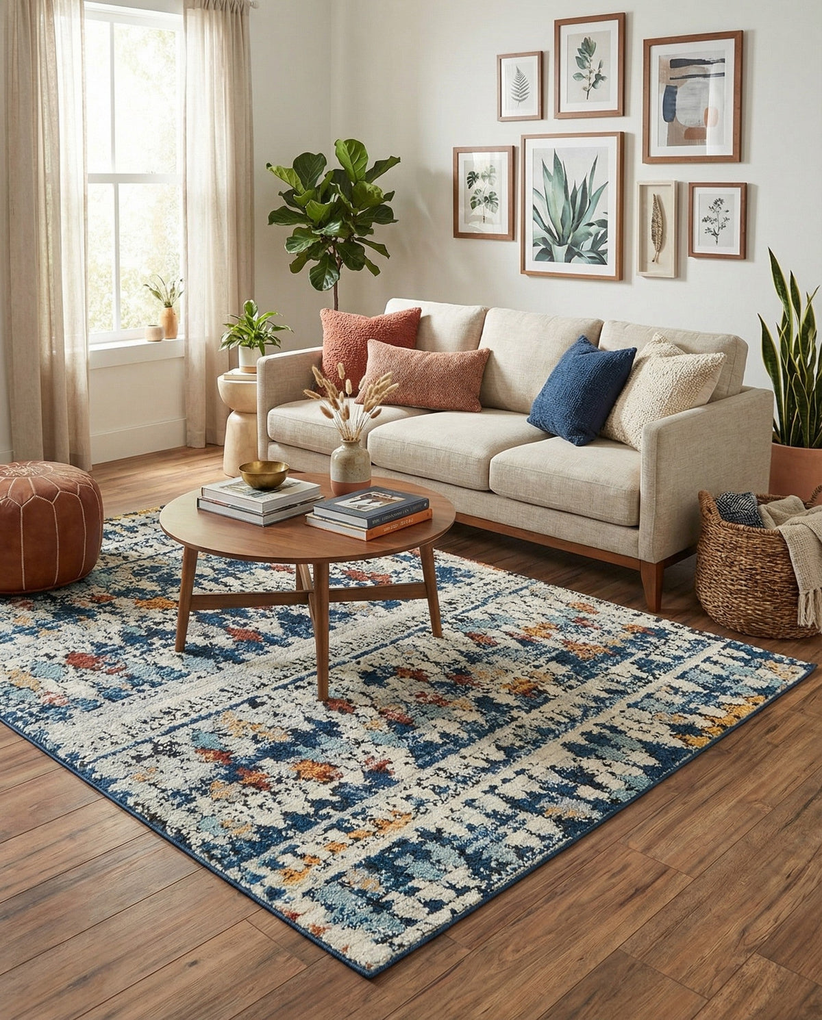 Tangier Treasures Collection Area Rug -  Marrakech Square Multi  lifestyle 88