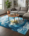 Urban Terrace Collection Area Rug -  Pergola Rectangle Blue  lifestyle 13