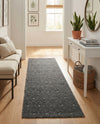 Garden Lattice Charm Collection Area Rug - Arbor (Charcoal) Runner Charcoal  lifestyle 44