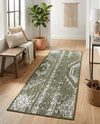 Desert Nomad Terrace Collection Area Rug - Sahara (Green) Runner Green  lifestyle 22