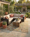 Coastal Terrace Collection Area Rug -  Pelican Square Multi  lifestyle 34