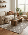 Sienna Collection Area Rug - Umbria Rectangle Cloud Gray  lifestyle 47