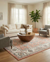 Adriana Terrace Collection Area Rug -  Positano (Rose) Rectangle Rose  lifestyle 13