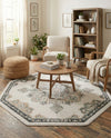 Beverly Grove Collection Area Rug - Melrose (Ivory) Octagon Ivory  lifestyle 73