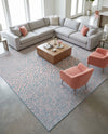 Urban Oasis Rugs Collection Area Rug -  Terrace (Pink and Aqua) Square Pink and Aqua  lifestyle 74