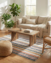 Marrakech Mosaic Collection Area Rug - Casablanca Square Ivory  lifestyle 66