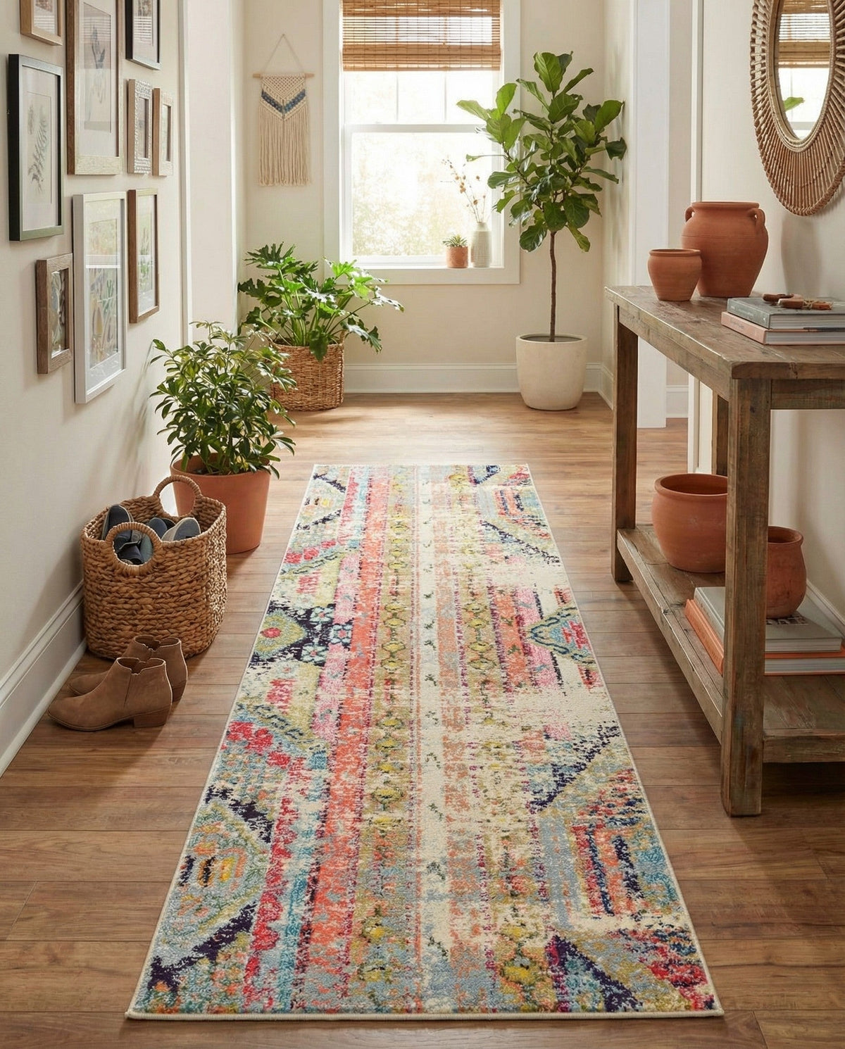 Sedona Vista Collection Area Rug -  Cholla Runner Multi  lifestyle 112