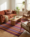 Seaside Stripes Collection Area Rug - Azul Rectangle Multi  lifestyle 31