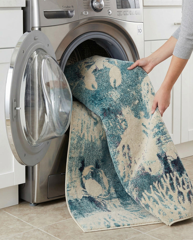 Sorrento Shores Collection Area Rug -  Vico Rectangle Light Blue  lifestyle 20