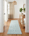 Marrakesh Lattice Collection Area Rug - Casablanca (Aqua) Runner Aqua  lifestyle 60
