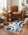 Sahara Chic Collection Area Rug -  Nubia Rectangle Blue  lifestyle 53