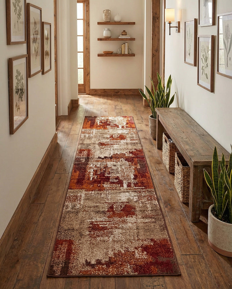 Autumn Meadow Collection Area Rug -  Goldentwine Runner Multi  lifestyle 36
