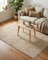 Woven Seaside Jute Collection Area Rug - Oia Rectangle White and Natural  lifestyle 32