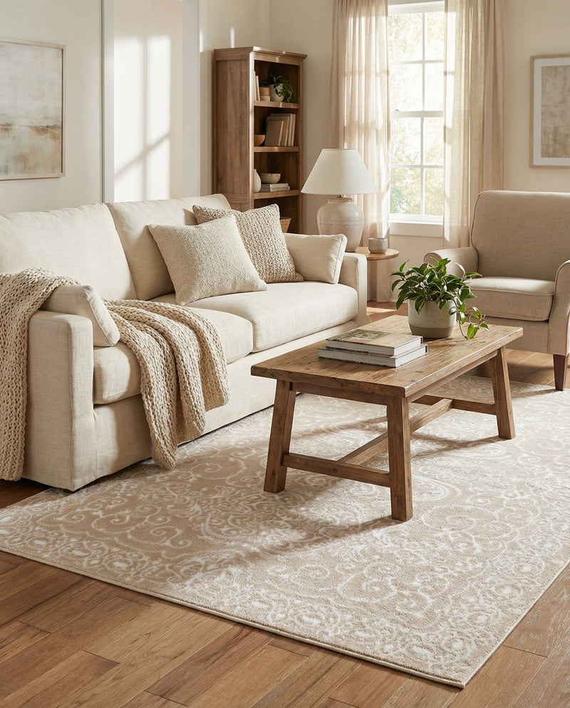 Andes Summit Collection Area Rug -  Lanín Rectangle Beige  lifestyle 10
