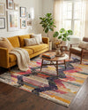 Colorburst Oasis Collection Area Rug -  Mirage Square Multi  lifestyle 51